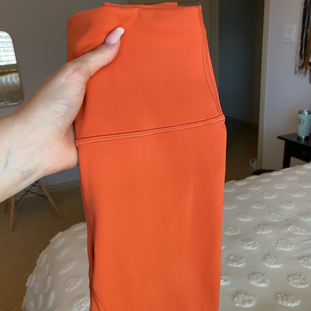 lululemon athletica Orange Leggings